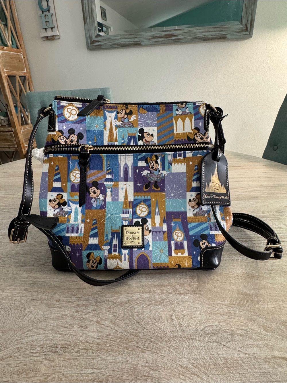 Dooney & Bourke Disney Themed Blue and Black Women's Bag